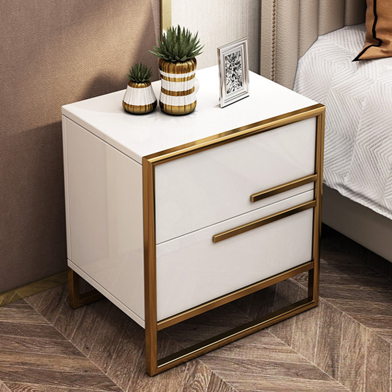 Darhl 2 Drawer Nightstand White
